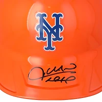 Réplique du casque de frappeur chromé alternatif autographié par Juan Soto des Mets de New York