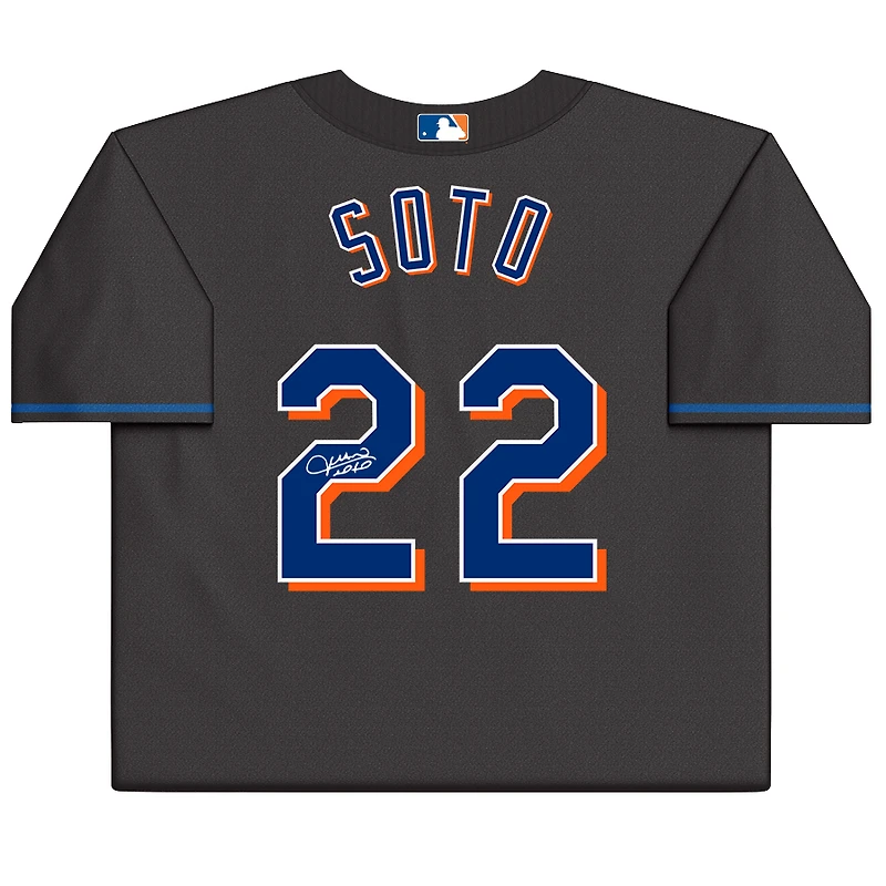 Maillot réplique Nike noir autographié par Juan Soto des New York Mets