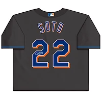 Maillot réplique Nike noir autographié par Juan Soto des New York Mets