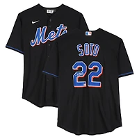 Juan Soto New York Mets Autographed Black Nike Replica Jersey  