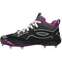 Juan Soto New York Mets Autographed Game-Used Black/Purple Under Armour Cleats from the 2025 MLB Season - HH98516008-09