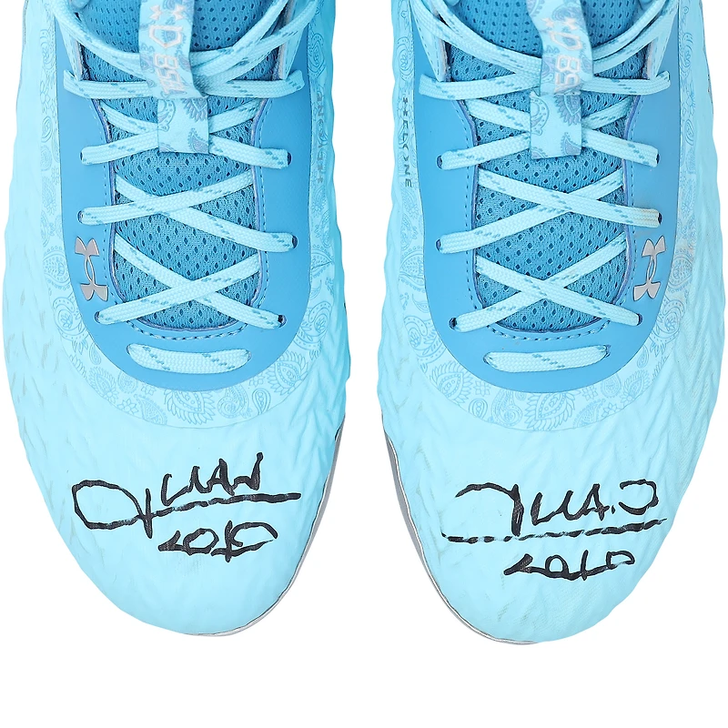 Juan Soto New York Mets Autographed Game-Used Blue Under Armour Cleats vs. Tampa Bay Rays on June 15, 2025