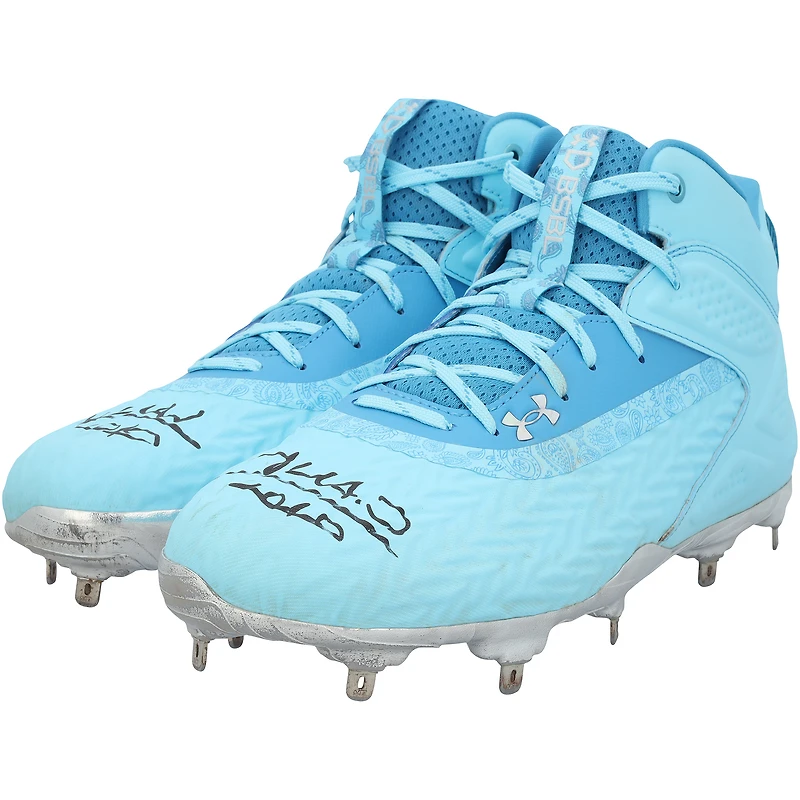 Juan Soto New York Mets Autographed Game-Used Blue Under Armour Cleats vs. Tampa Bay Rays on June 15, 2025