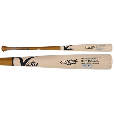 Juan Soto New York Mets Autographed Game-Used Tan/Brown Victus Bat from the 2025 MLB Season - HH98515981