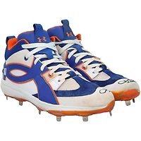 Crampons Under Armour blancs et bleus portés en match par Juan Soto (New York Mets), saison 2025 de la MLB, et autographiés - HH98516004-05