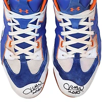 Crampons Under Armour blancs et bleus portés en match par Juan Soto (New York Mets), saison 2025 de la MLB, et autographiés - HH98516004-05