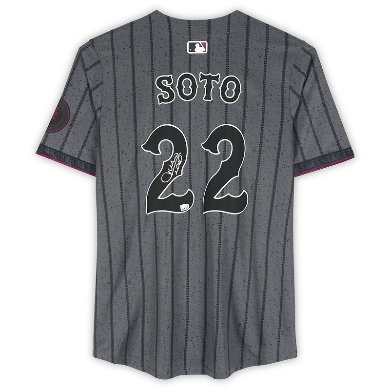 Juan Soto New York Mets Autographed Nike 2024 City Connect Limited Jersey  