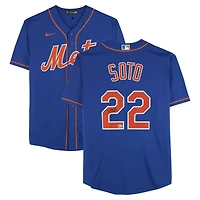 Juan Soto New York Mets Autographed Royal Nike Replica Jersey