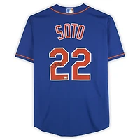 Juan Soto New York Mets Autographed Royal Nike Replica Jersey