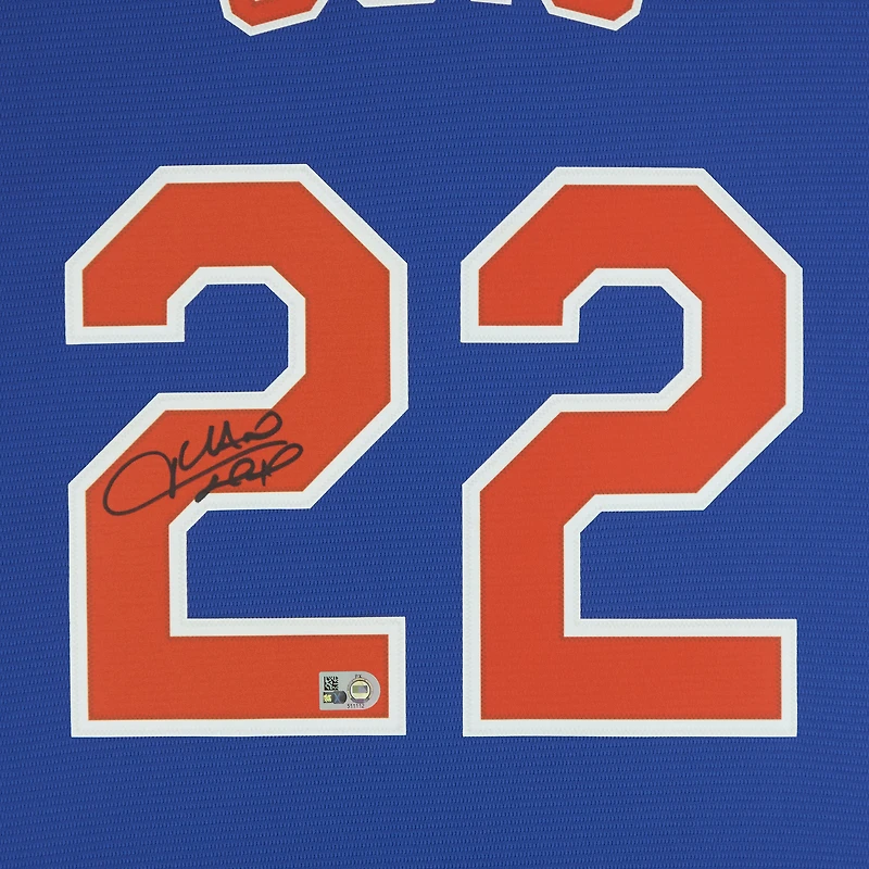 Maillot réplique Nike Royal autographié par Juan Soto des New York Mets