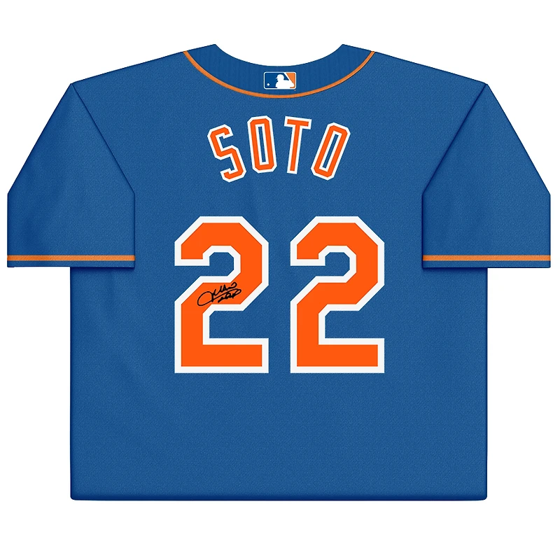 Maillot réplique Nike Royal autographié par Juan Soto des New York Mets