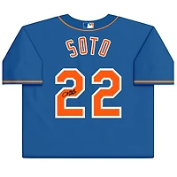 Maillot réplique Nike Royal autographié par Juan Soto des New York Mets