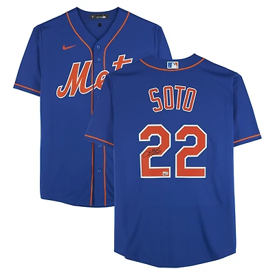 Juan Soto New York Mets Autographed Royal Nike Replica Jersey