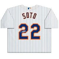 Maillot réplique Nike blanc autographié par Juan Soto des New York Mets