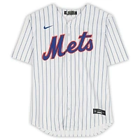 Maillot Nike blanc autographié par Juan Soto des New York Mets avec inscription « LGM »