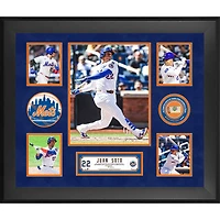 Juan Soto New York Mets Framed 5-Photo Collage with a Piece of Game-Used Ball - Limited Edition of 500