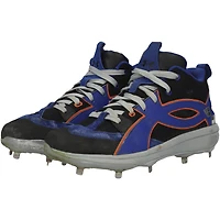 Juan Soto New York Mets Game-Used Black/Royal Under Armour Cleats vs. Philadelphia Phillies on August 25, 2025 - Worn Innings 1-2