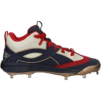 Juan Soto New York Mets Game-Used Navy/Red Under Armour Cleats vs. New York Yankees on July 4, 2025 
