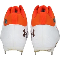 Juan Soto New York Mets Game-Used White/Orange Under Armour Cleats vs. Arizona Diamondbacks on May 1, 2025 