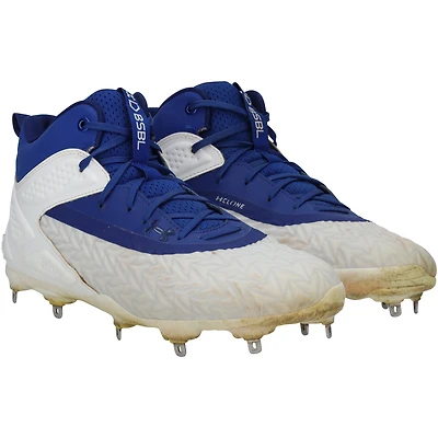 Juan Soto New York Mets Game-Used White/Royal Under Armour Cleats vs. Tampa Bay Rays on June 13, 2025 