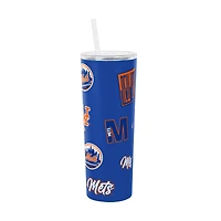 Gobelet isotherme à paille Dreamweave 30 oz Logo Brands New York Mets