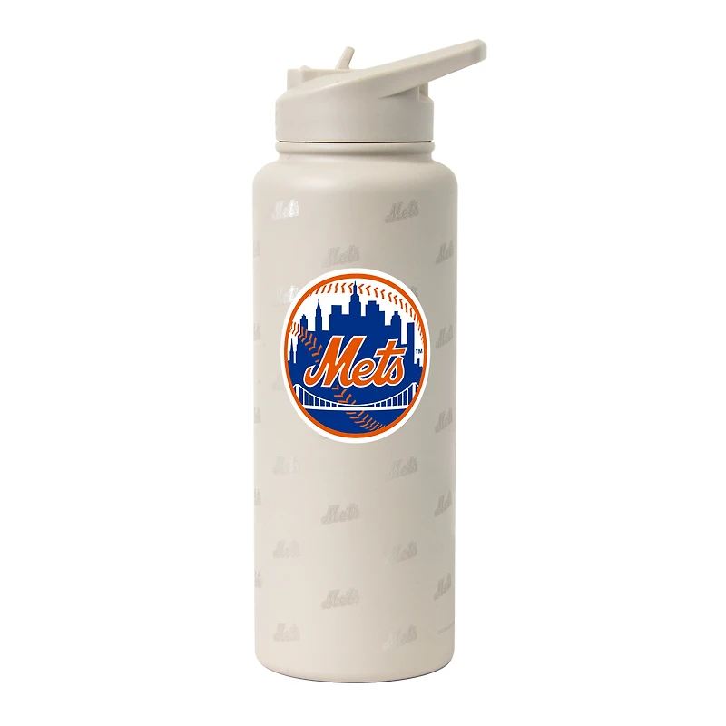 Logo Brands New York Mets 34oz. Sand Ghost Quencher Bottle