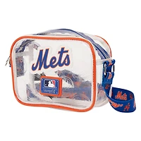Sac bandoulière Loungefly New York Mets transparent avec logo intégral