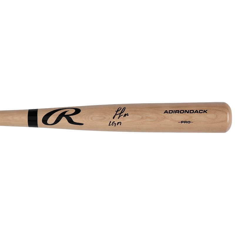 Luisangel Acuña New York Mets Autographed Blonde Rawlings Pro Bat with "LGM" Inscription