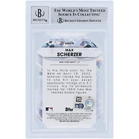 Max Scherzer New York Mets Autographié 2022 Topps Série 1 #DGDC-66 Beckett Fanatics Witnessed Authentifié Carte 9/10 avec l'inscription "Mad Max"