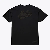 T-shirt noir Mitchell & Ness New York Mets Cooperstown Collection Phantom pour homme