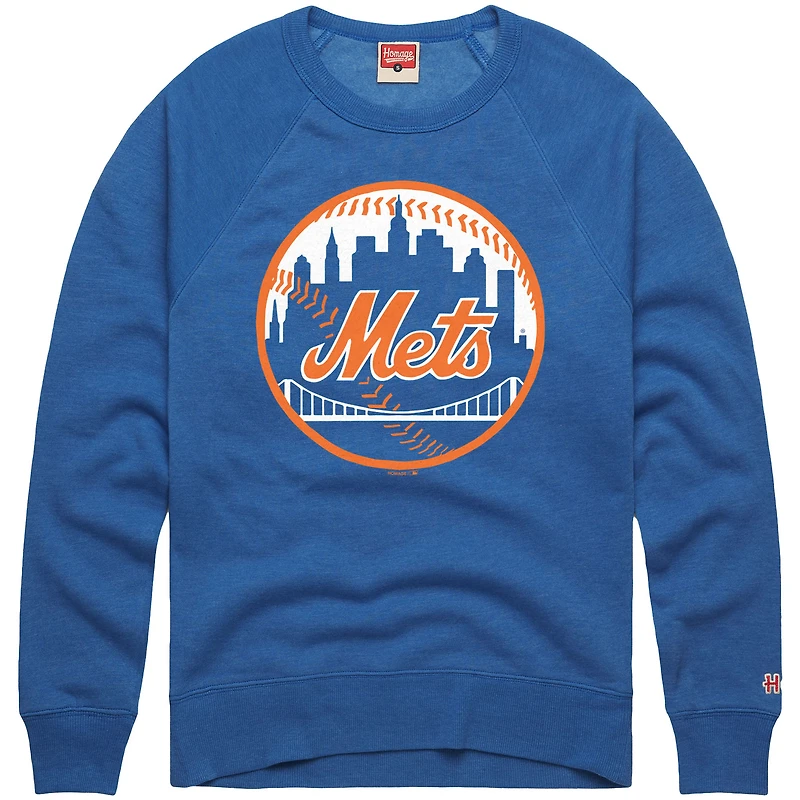 Sweat-shirt rétro Tri-Blend pour homme Homage Royal New York Mets