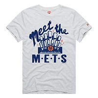Men's Homage  White New York Mets Hyper Local Tri-Blend T-Shirt