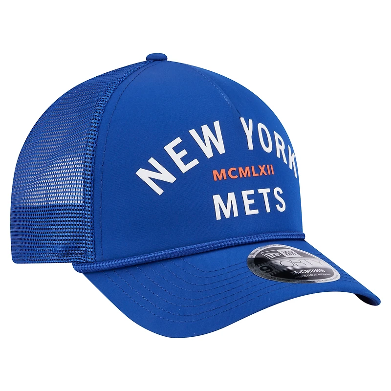 Men's New Era  Royal New York Mets Minimalist 9FORTY A-Frame Adjustable Hat