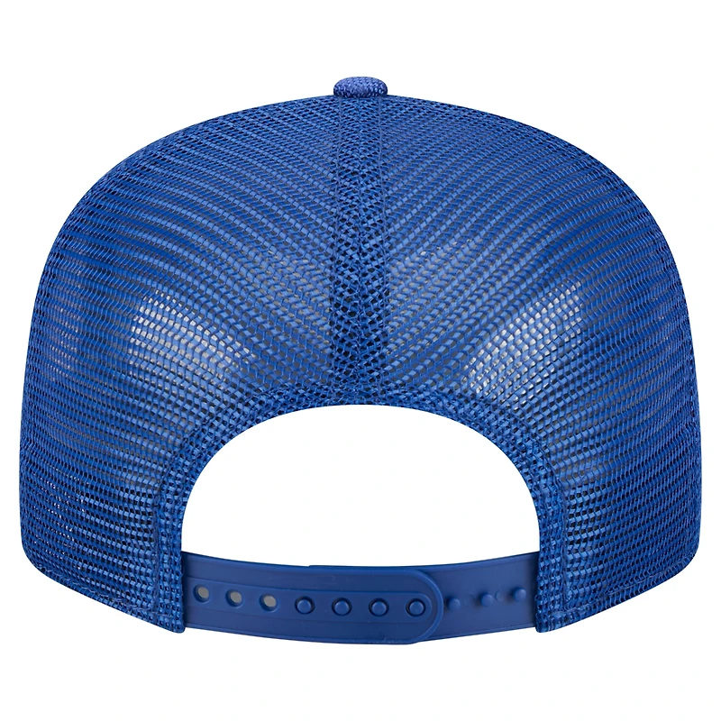 Men's New Era  Royal New York Mets Split Panel 9FIFTY Trucker Snapback
