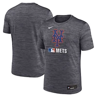 T-shirt Nike noir pour homme New York Mets Authentic Collection Velocity Dri-FIT