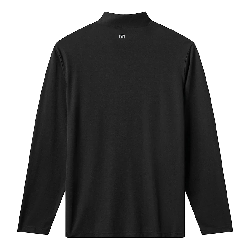 Pull à glissière quart de tour tri-blend noir New York Mets Time to Tailgate pour homme TravisMathew