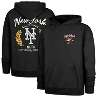 Men's '47  Black New York Mets Souvenir Laurels Foundation Hoodie