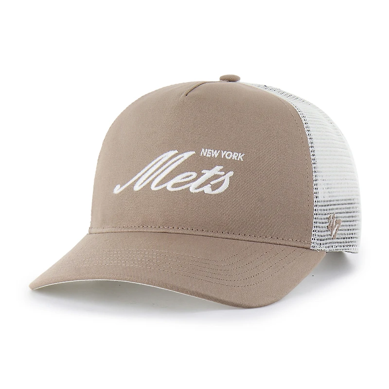 Men's '47 Brown New York Mets Foundational Mesh Hitch Adjustable Hat