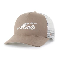 Men's '47  Brown New York Mets Foundational Mesh Hitch Adjustable Hat