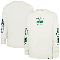T-shirt à manches longues pour homme « 47 Cream New York Mets Quiet Please Foundation »