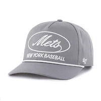 Men's '47 Gray New York Mets Foundational Hitch Adjustable Hat