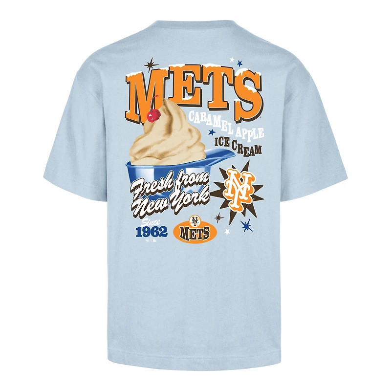 Men's '47 Light Blue New York Mets Ice Cream Parlor Foundation T-Shirt