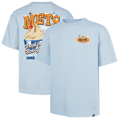 T-shirt bleu clair « 47 » pour homme, motif glacier des Mets de New York