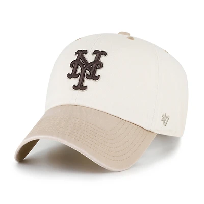 Casquette ajustable New York Mets « Neutral Terrain Clean Up » pour homme, coloris naturel/beige, modèle 47