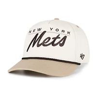 Men's '47  Natural/Tan New York Mets Neutral Terrain Hitch Rope Adjustable Hat