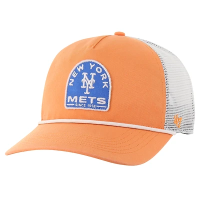 Casquette réglable orange New York Mets Cypress Trucker Hitch '47 pour hommes
