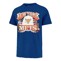 Men's '47  Royal New York Mets Americana Eagle T-Shirt