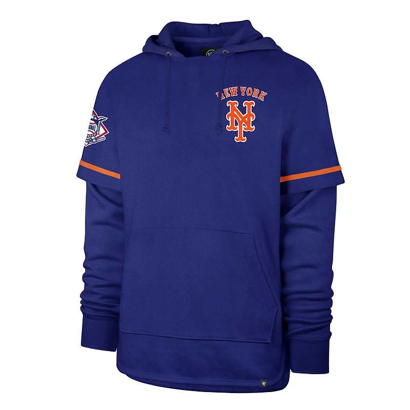 Chandail à capuchon d'arrêt-court Royal New York Mets '47 pour homme