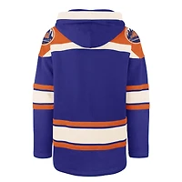 Men's '47 Royal New York Mets Superior Lacer Pullover Hoodie