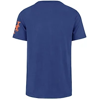 Men's '47  Royal New York Mets Upside Down Two-Peat Franklin T-Shirt